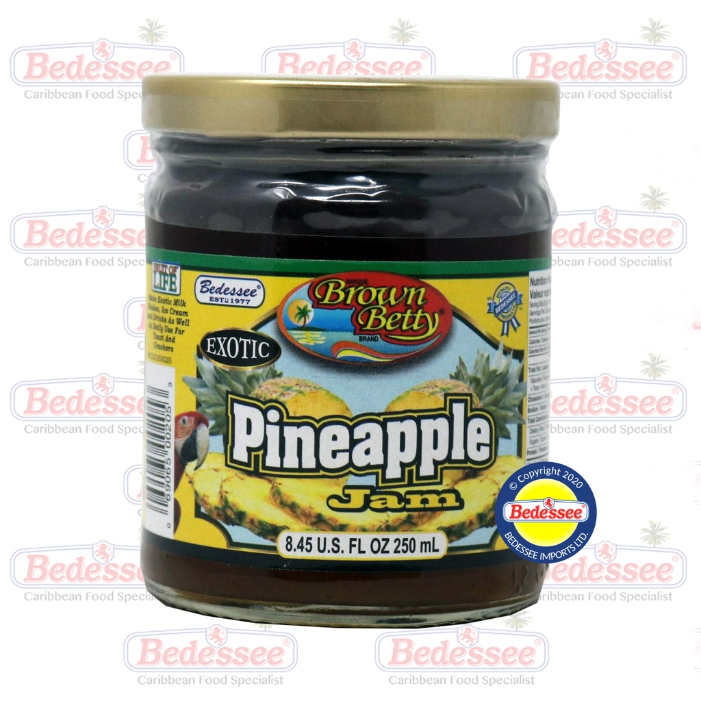 BROWN BETTY JAM EXOTIC PINEAPPLE 250 ML