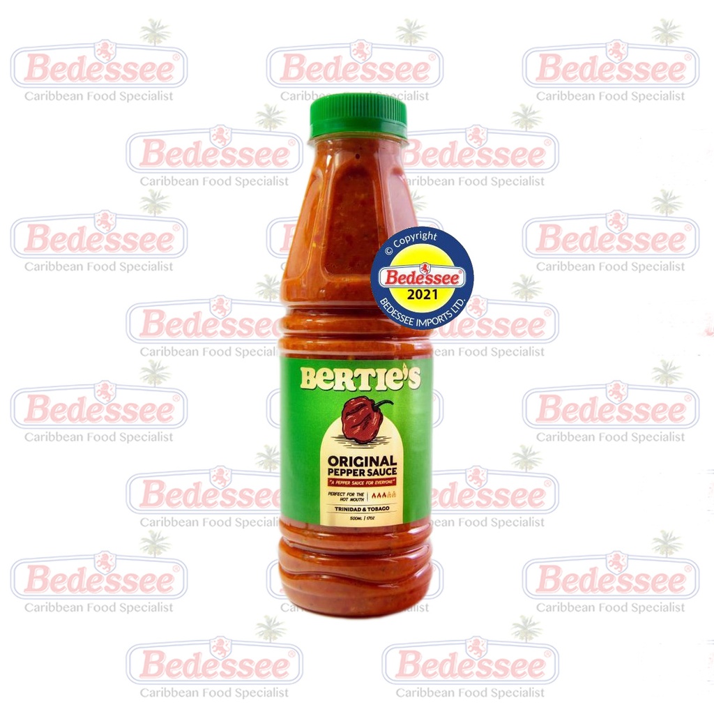 BERTIES PEPPER SAUCE ORIGINAL 500 ML