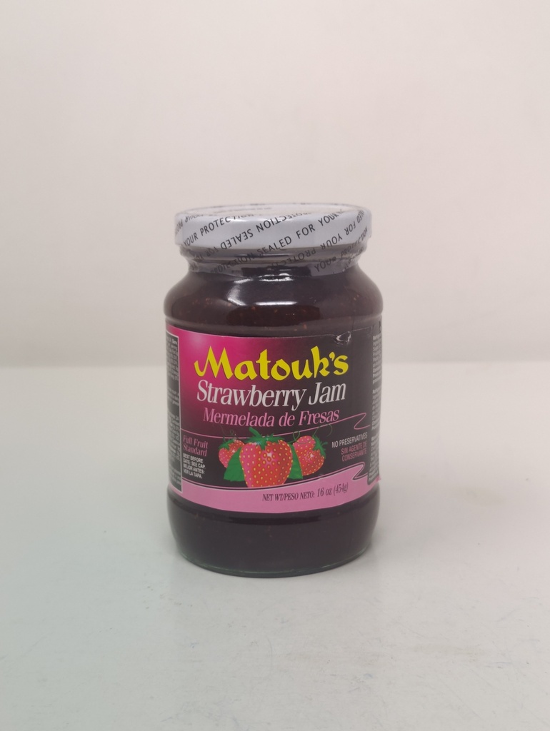 MATOUK'S STRAWBERRY JAM 454 G