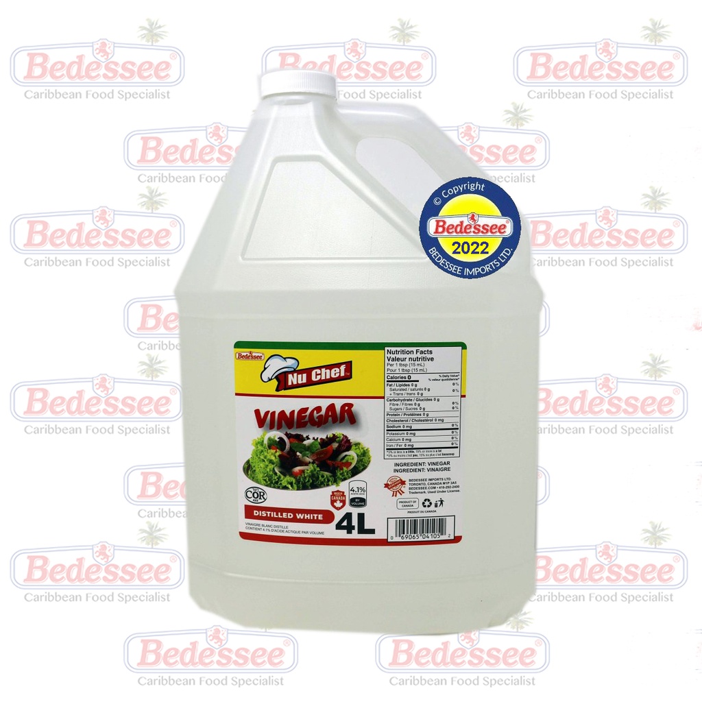 NU CHEF VINEGAR WHITE 4 L