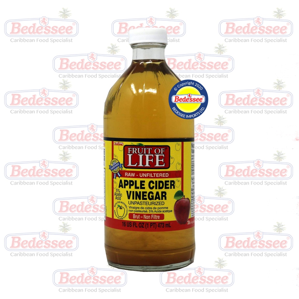FRUIT OF LIFE VINEGAR APPLE CIDER RAW 473 ML