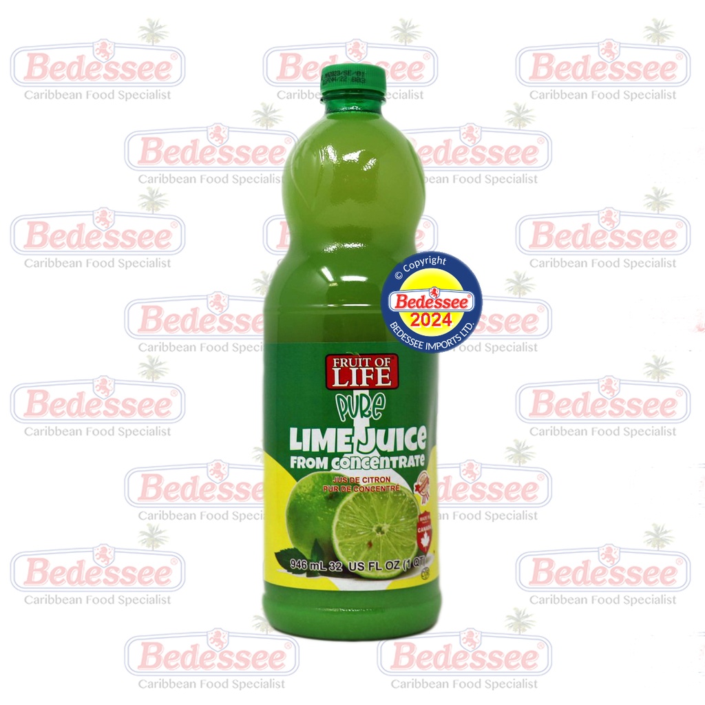 FRUIT OF LIFE LIME JUICE PURE 946 ML