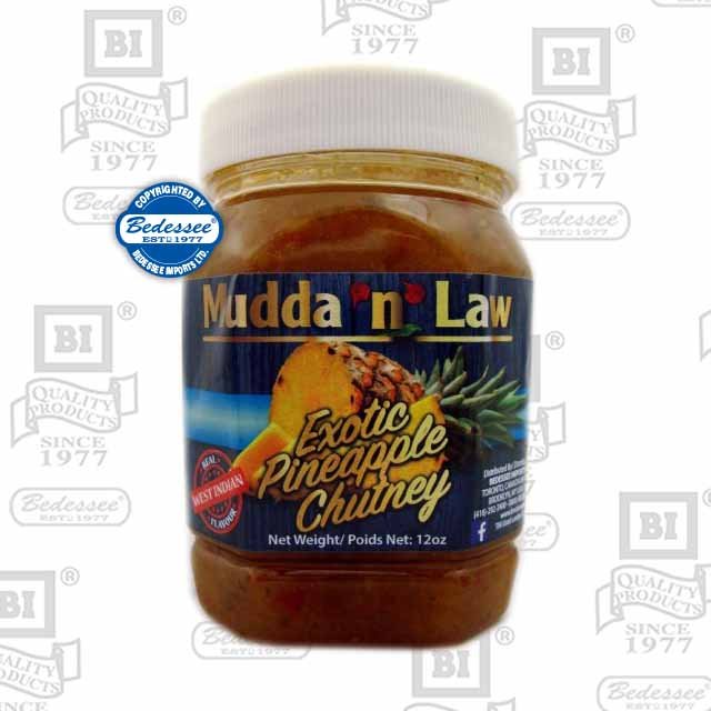 MUDDA N LAW CHUTNEY PINEAPPLE EXOTIC 375 ML