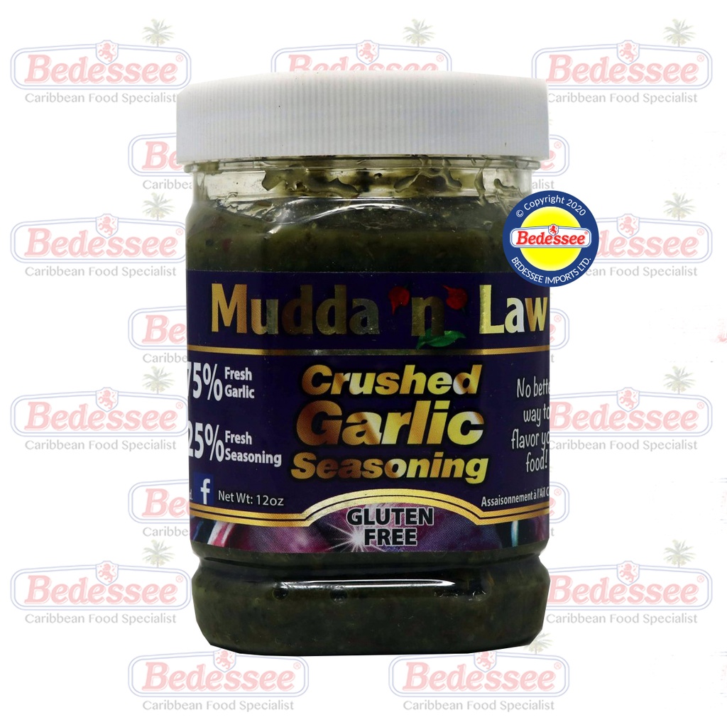 MUDDA N LAW SEASONING CRUSHED GARLIC SAUCE 375 ML
