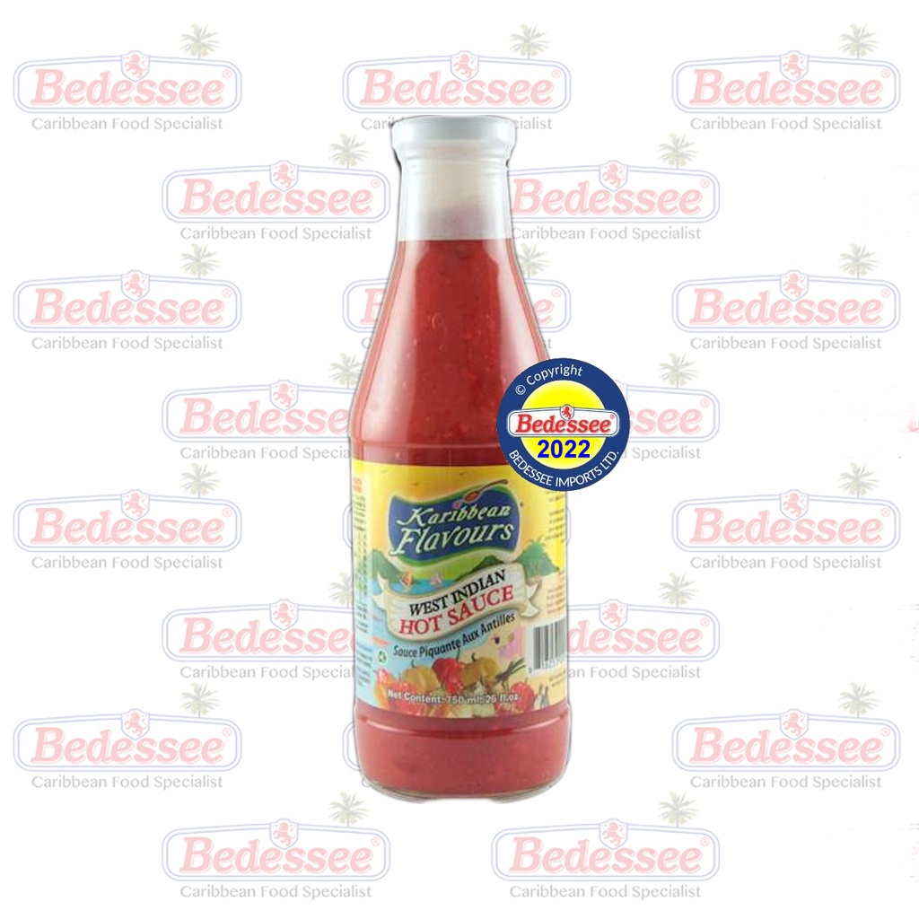 KARIBBEAN FLAVOURS PEPPER SAUCE WEST INDIAN 750 ML