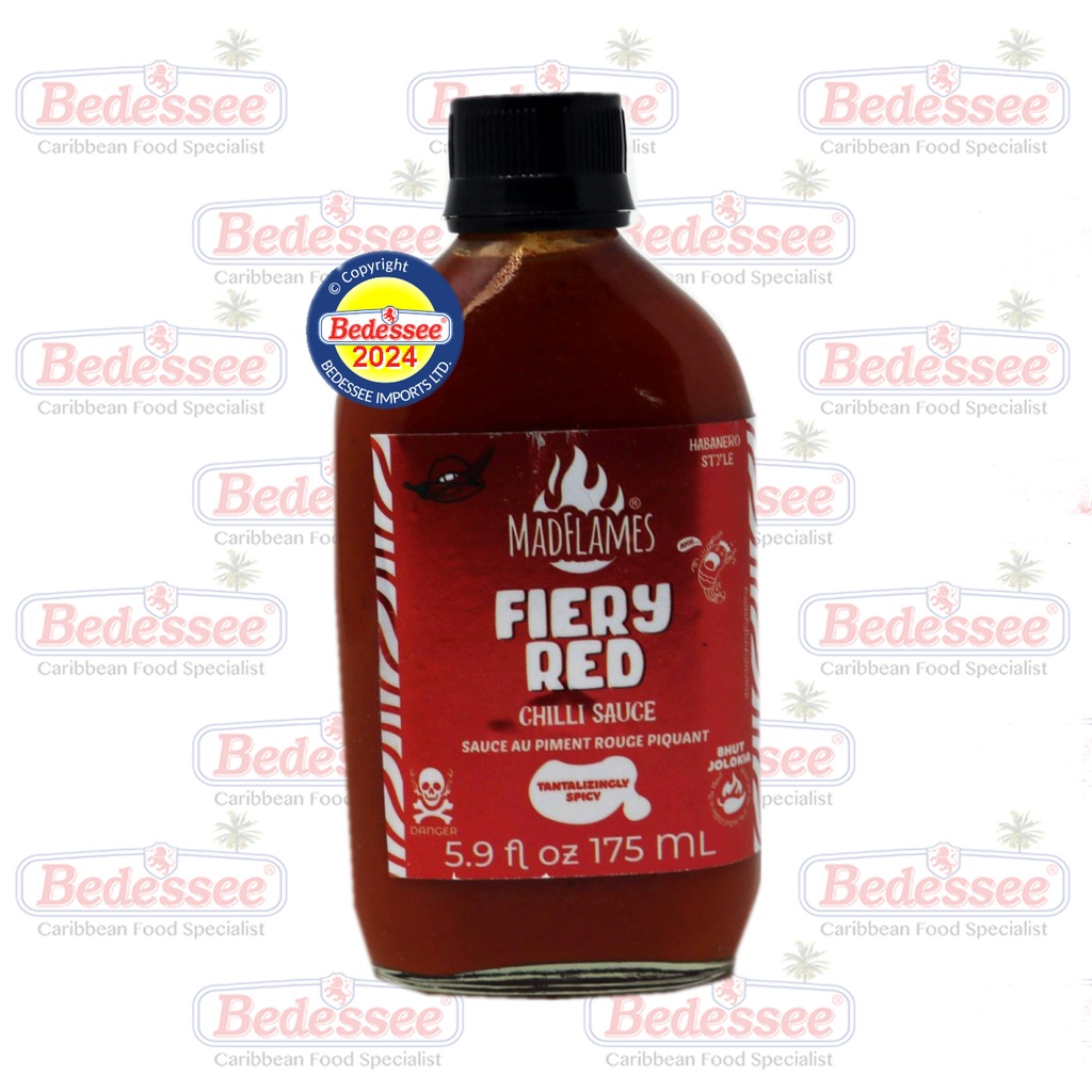 MAD FLAMES CHILLI FIERY RED SAUCE 180 G