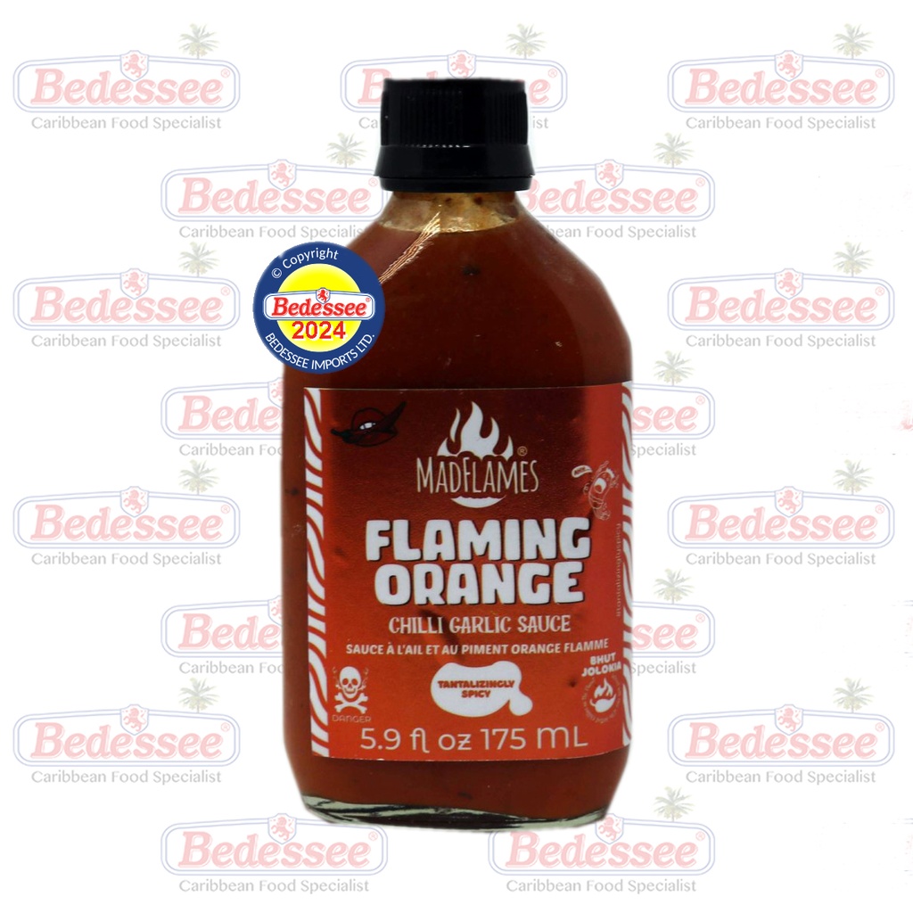 MAD FLAMES CHILLI FLAMING ORANGE GARLIC SAUCE 180 G