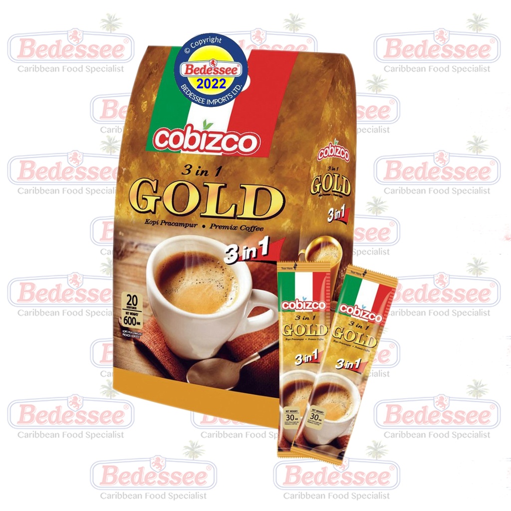 COBIZCO COFFEE GOLD 3 IN 1 PKTS 20 X 30 G
