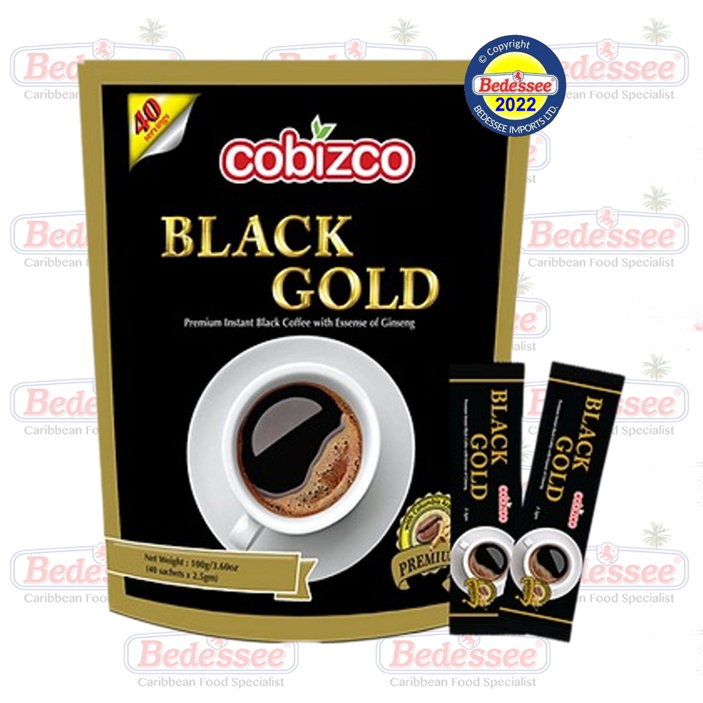 COBIZCO COFFEE BLACK GOLD PKTS 40 X 2.5 G