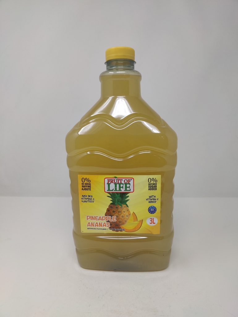 FRUIT OF LIFE DRINK PINEAPPLE 3 LT