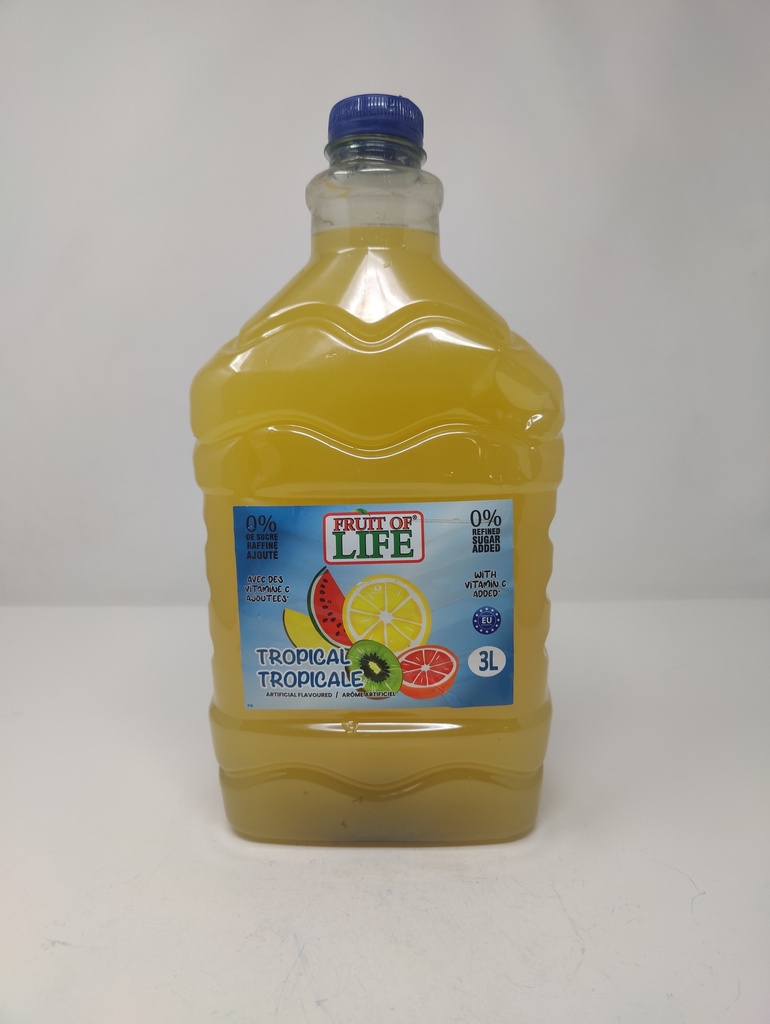 FRUIT OF LIFE DRINK TROPICAL PUNCH 3 LT