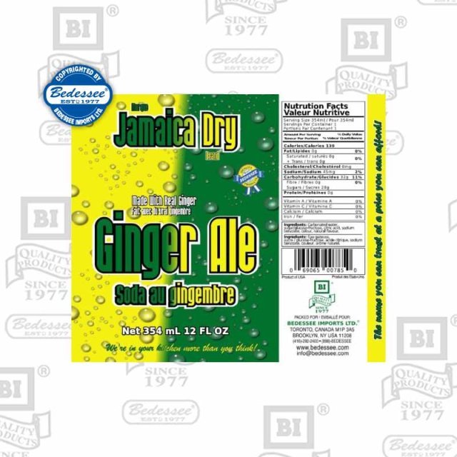JAMAICA DRY GINGER ALE 341 ml