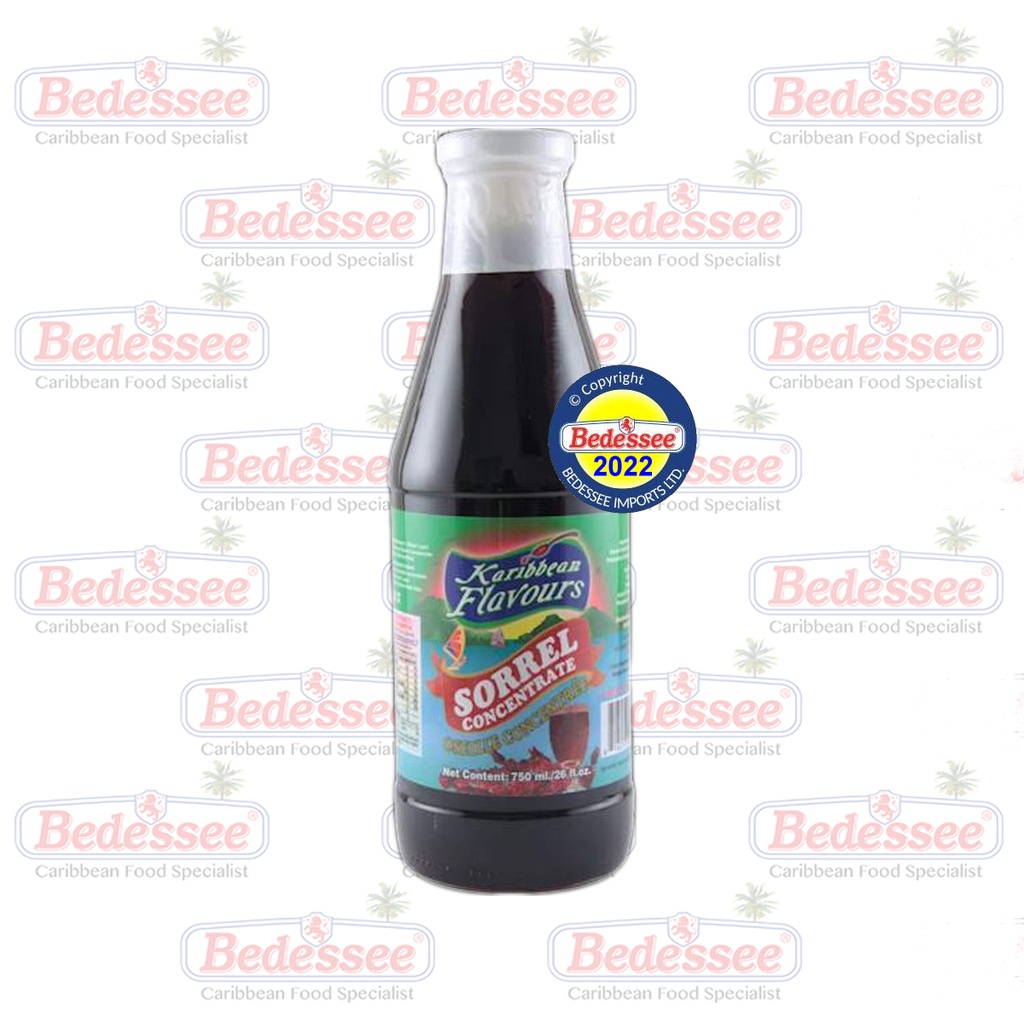 KARIBBEAN FLAVOURS SORREL SYRUP 750 ML
