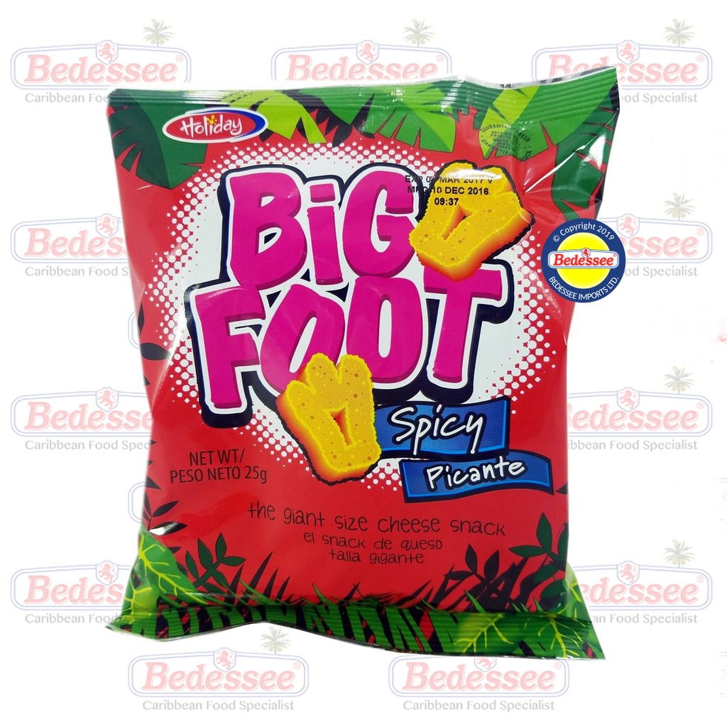 BIG FOOT CHEESE SNACK SPICY 25 G