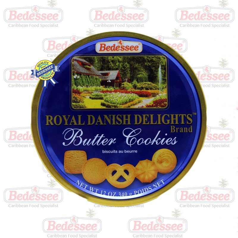 ROYAL DANISH DELIGHT BUTTER COOKIE BLUE TIN 340 G