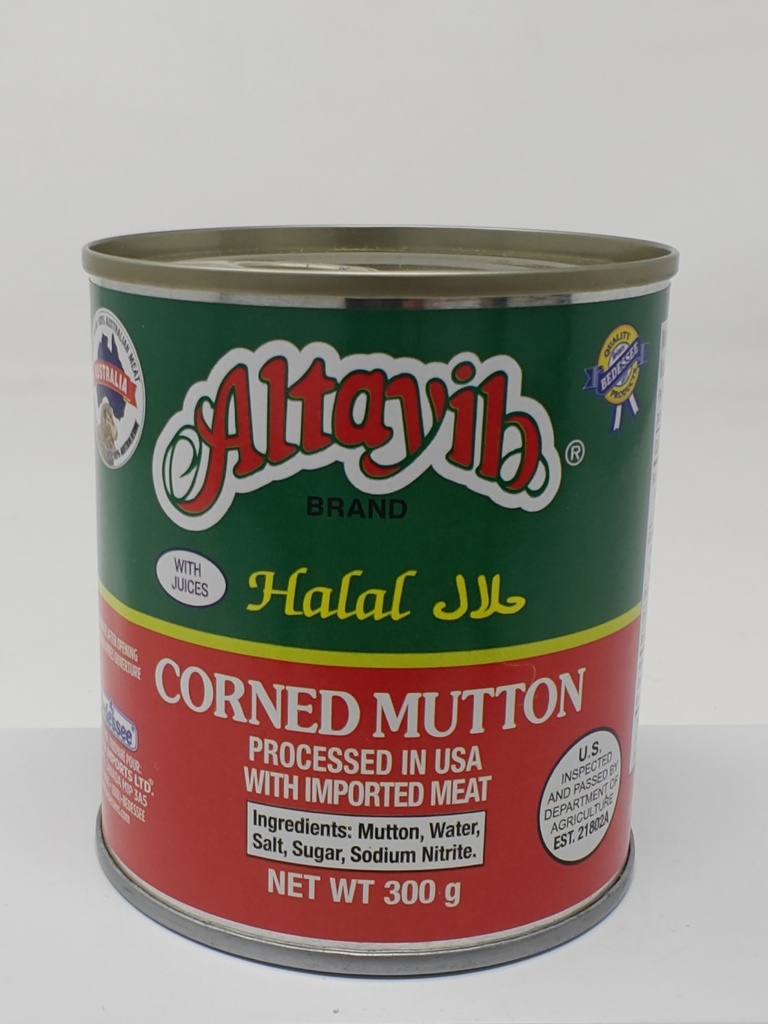 ALTAYIB CORNED MUTTON HALAL TALL 300 G