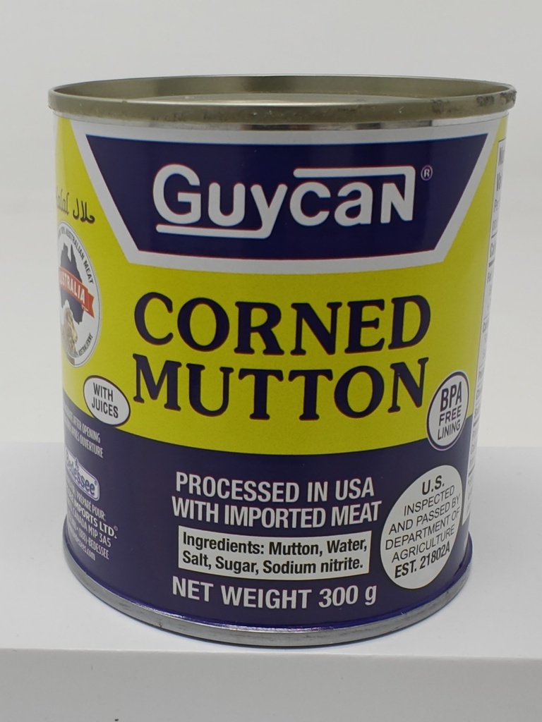 GUYCAN CORNED MUTTON HALAL TALL 300 G