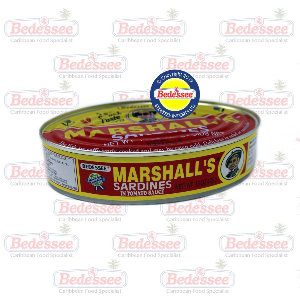 MARSHALL'S SARDINES TOMATO OVAL 425 G