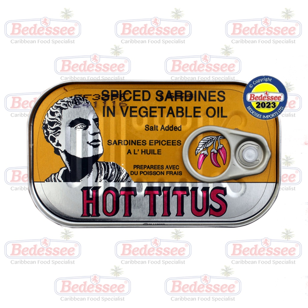 TITUS SARDINES IN OIL HOT 125 G