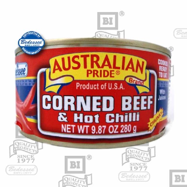 AUSTRALIAN PRIDE CORNED BEEF N CHILLI 280 G