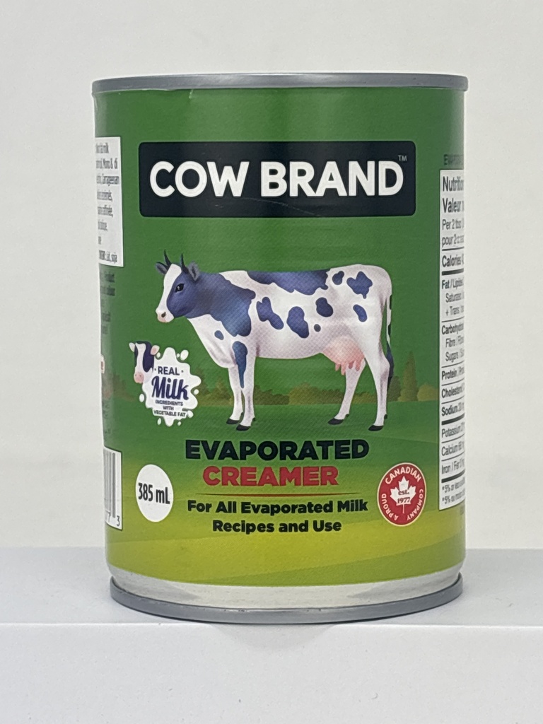 COW BRAND EVAPORATED CREAMER 385 ML