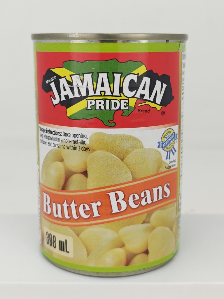JAMAICAN PRIDE BUTTER BEANS CANNED 400 G