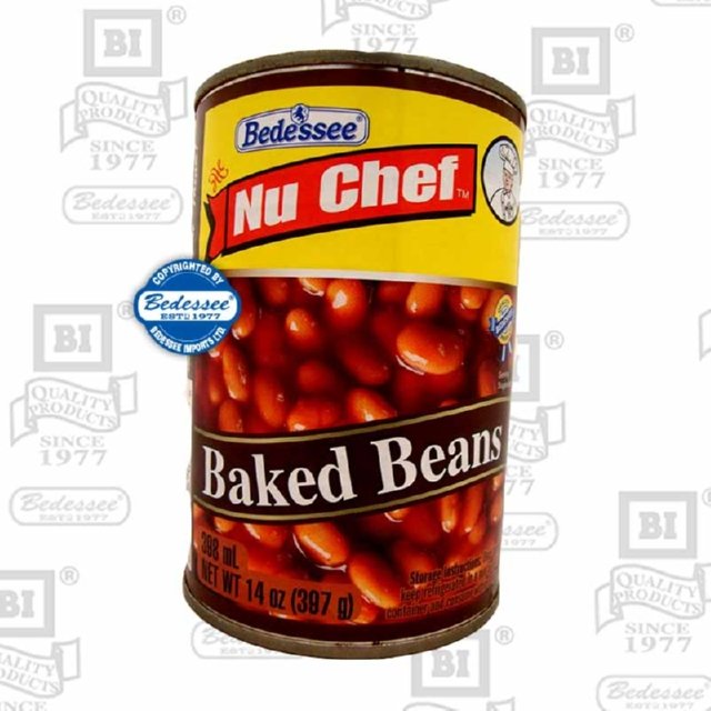 NU CHEF BAKED BEANS CANNED 14 OZ
