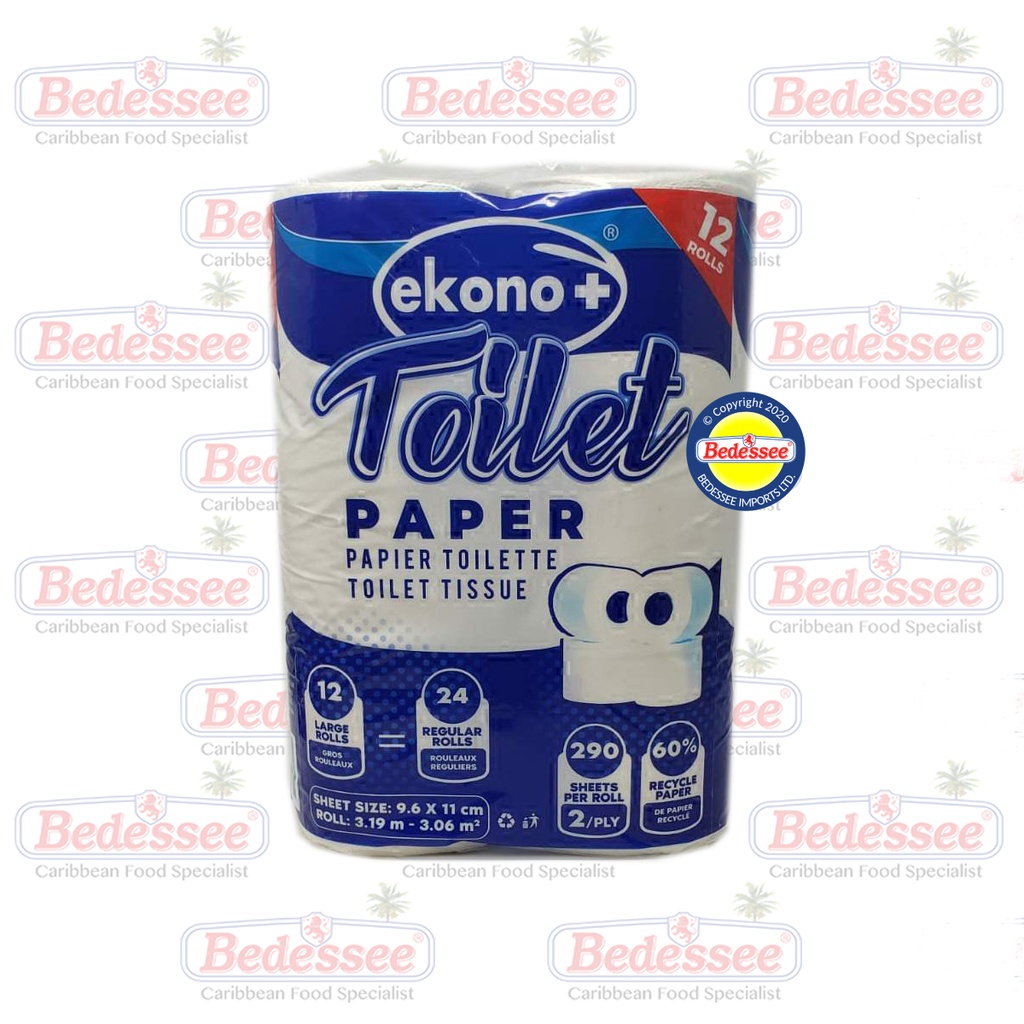 EKONO PLUS TOILET PAPER 2-PLY 12 X 290 G