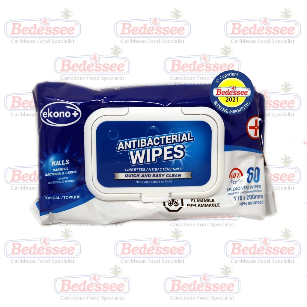 EKONO PLUS WIPES DISINFECTING 60 's