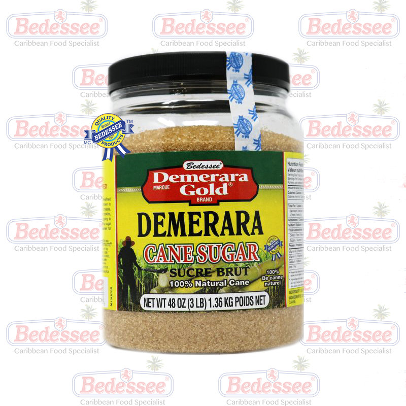 DEMERARA GOLD DEMERARA SUGAR JAR 3 LB