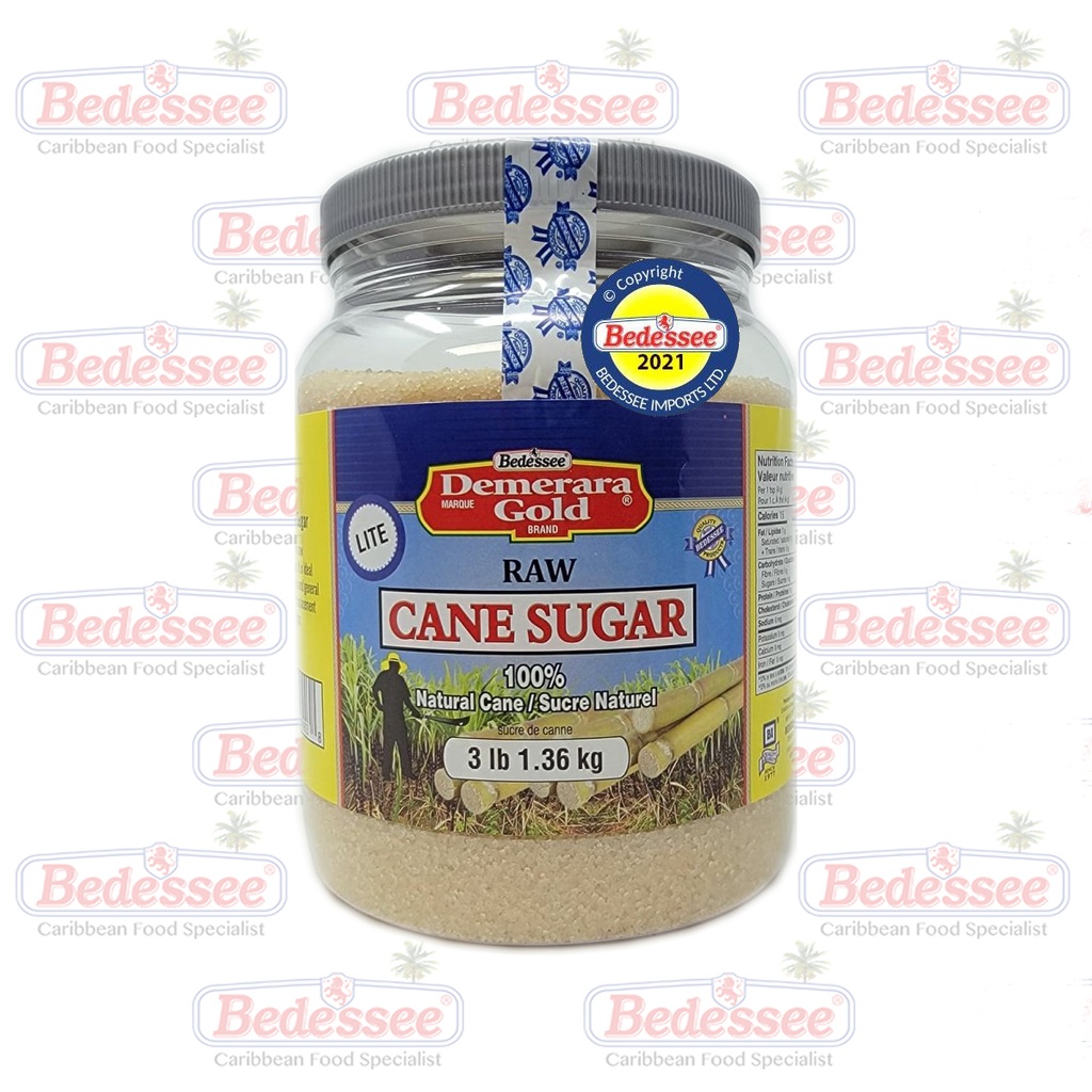 DEMERARA GOLD SUGAR RAW LITE 3 LB