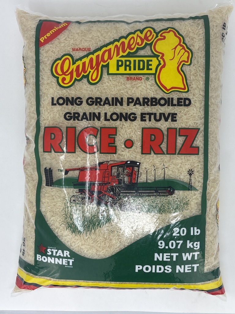 GUYANESE PRIDE PARBOILED RICE 20 LB