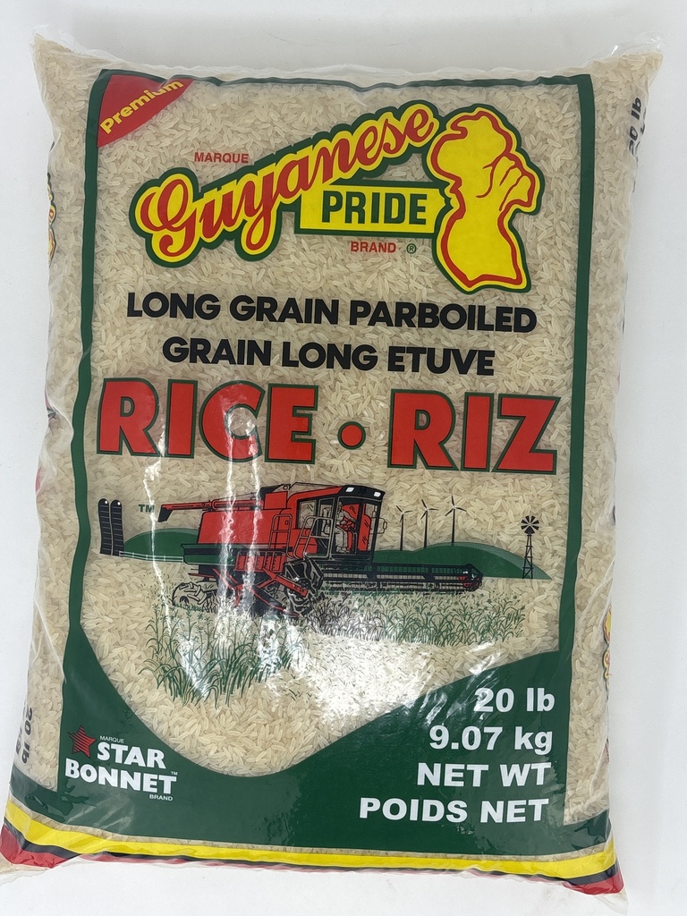GUYANESE PRIDE PARBOILED RICE 20 LB