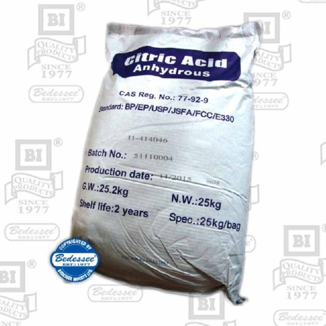 EKONO PLUS CITRIC ACID ANDHYDROSE 25 KG
