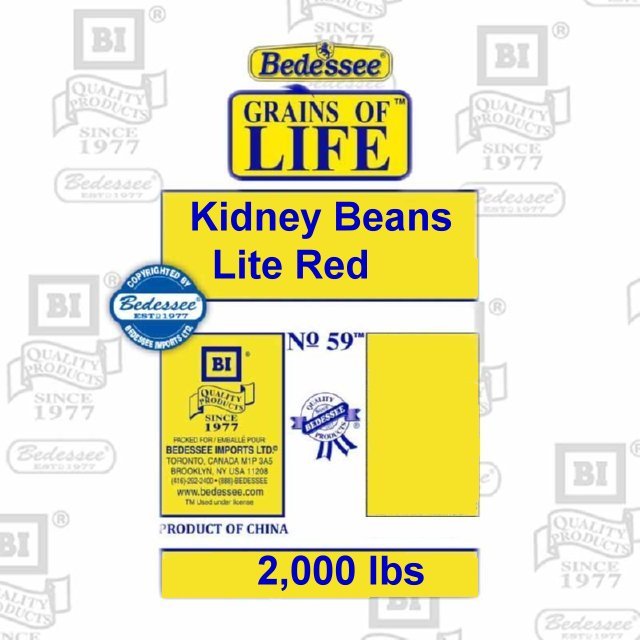 GRAINS OF LIFE KIDNEY BEAN RED LITE 2200 LB