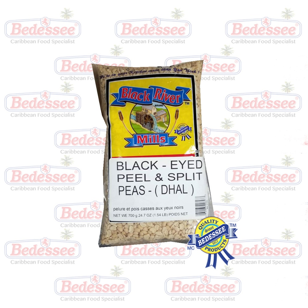 BLACK RIVER MILLS BLACK EYE PEAS PEEL SPLIT 700G