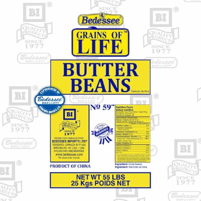 PROMASA BUTTER BEANS 25 KG