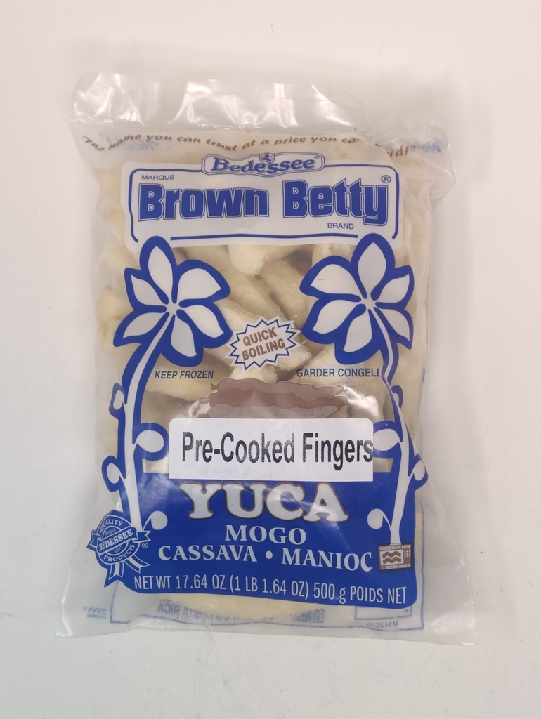BROWN BETTY CASSAVA YUCA FINGERS PRE COOKED 500 G
