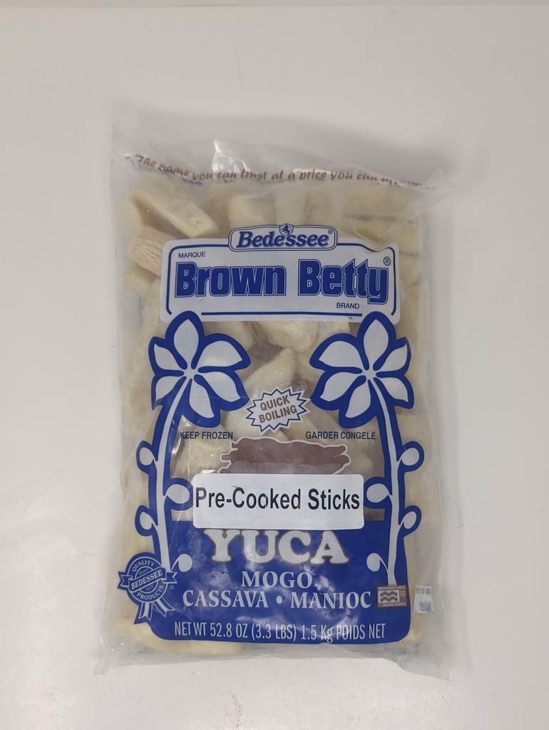 BROWN BETTY CASSAVA YUCA FRIES PRE COOKED 1.5 KG