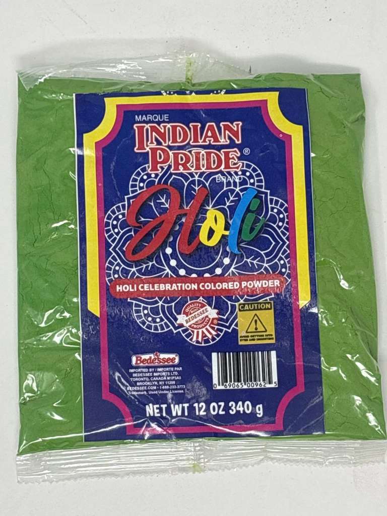 INDIAN PRIDE POWDER HOLI GREEN 340 G