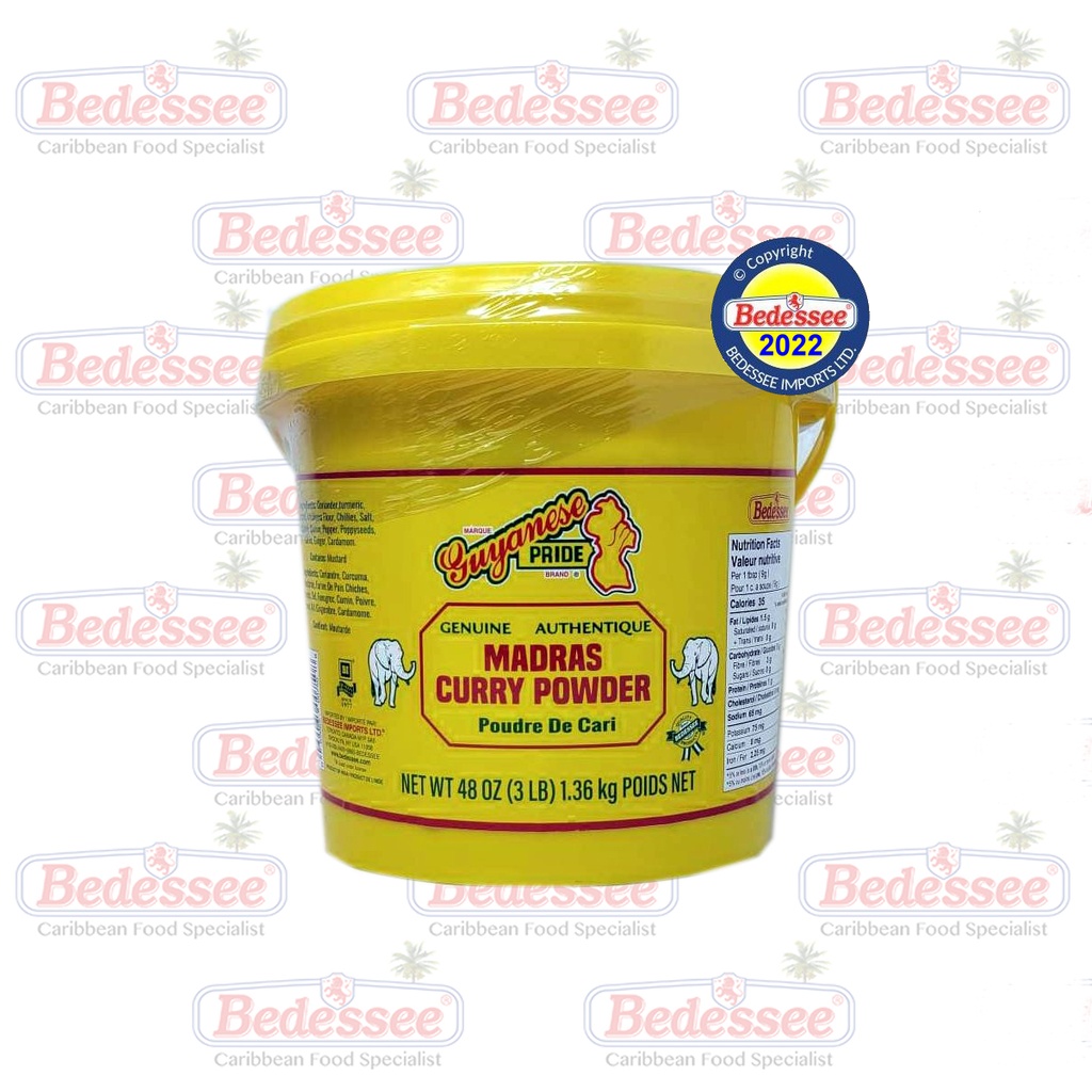 GUYANESE PRIDE CURRY POWDER BUCKET 3 LB