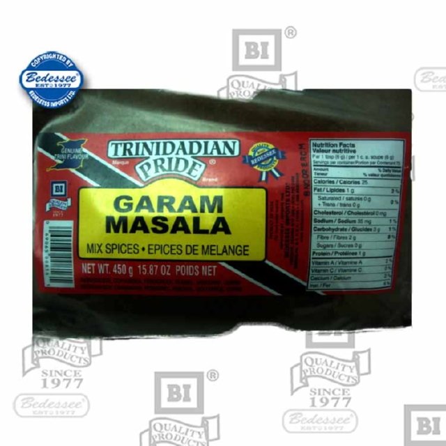 TRINIDADIAN PRIDE GARAM MASALA BAG 450 G