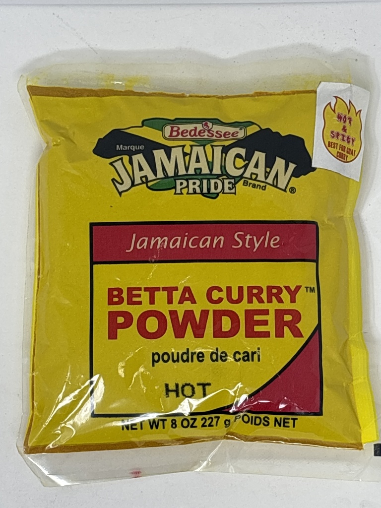 JAMAICAN PRIDE CURRY POWDER HOT BETTA 227 G