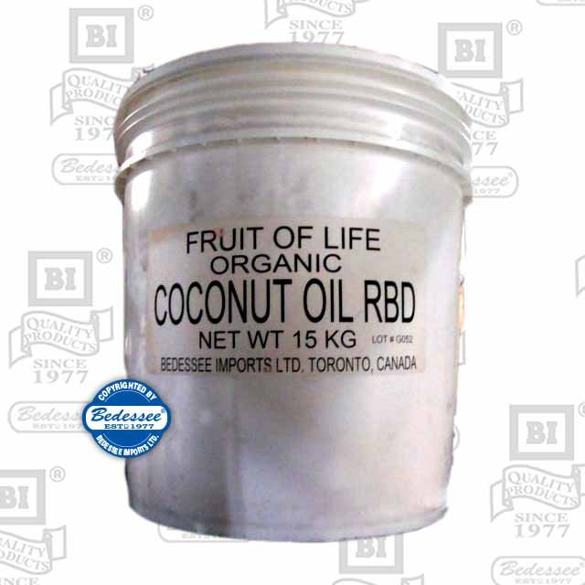 FRUIT OF LIFE COCONUT OIL VIRGIN ORGANIC 18 KG