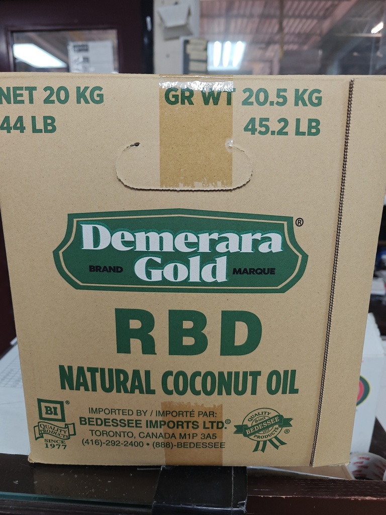 DEMERARA GOLD COCONUT OIL RBD 20 KG