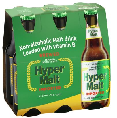 HYPER MALTA DRINK BTL 6X330 ML