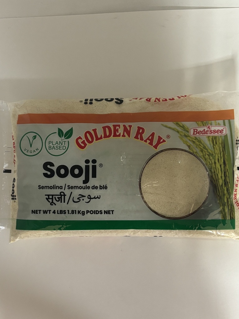 GOLDEN RAY SEMOLINA SOOJI 4 LB