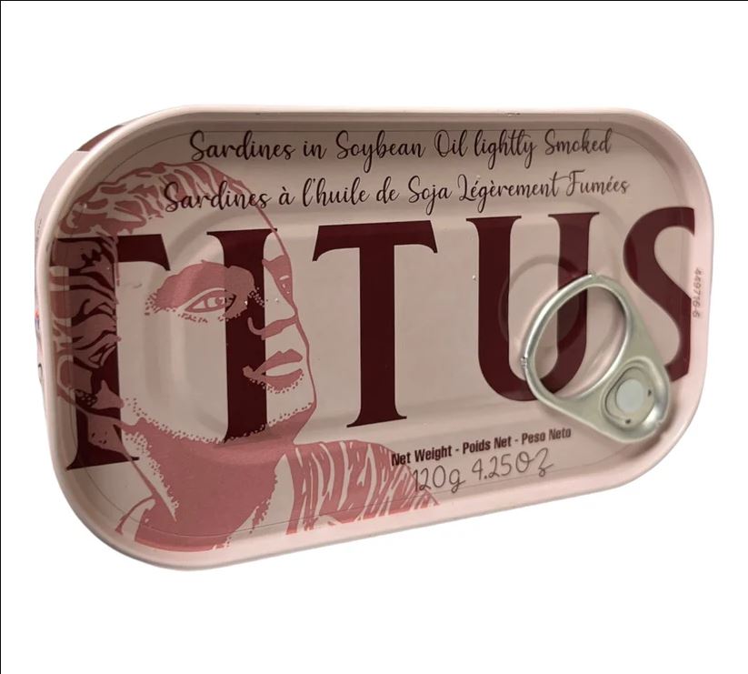 TITUS SMOKED SARDINES IN OIL 125 G