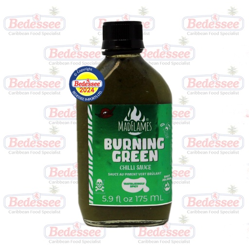 MAD FLAMES CHILLI BURNING GREEN SAUCE 180 G