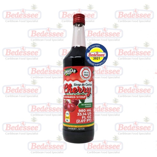 JAMAICAN PRIDE SYRUP CHERRY 980 ML